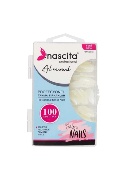 nascita 100'lü Kutulu Almond Takma Tırnak - 166