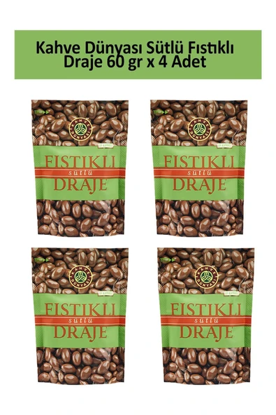 Kahve Dünyası ANTEP FISTIK DRAJE 60 GR x 4 Adet