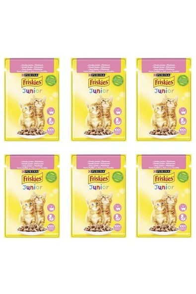 Friskies Friskies Tavuklu Soslu Yaş Yavru Kedi Maması 85 G X 6 Adet