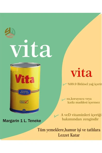 vita Bitkisel Susuz Yağ 1 lt