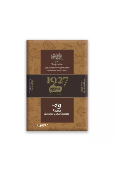 Nestle Nestlé 1927 Kuvertür Sütlü Çikolata 2.5kg