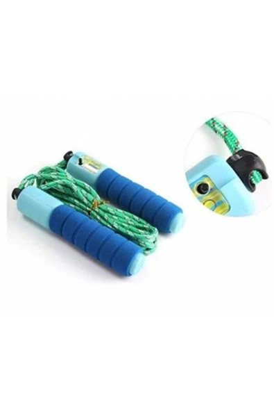 Sayaçlı Atlama Ipi Saplı Antrenman Aleti Ip Egzersiz Evde Spor 1 Adet - Resim 4