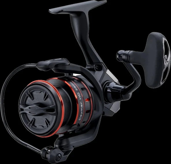 YekOutdoor Profesyonel LRF Seti Okuma Red Spin 7'6'' 228 cm 3-15 gr 2 Parça&Okuma Ceymar HD CHD-2500A Matt Black 7+1BB Olta Makinesi - 2