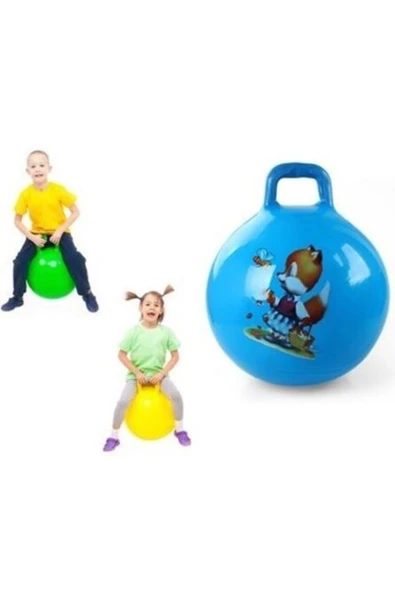 Zıp Zıp Top Kulplu Çocuk Oyuncak Pilates Topu Zıpzıp Plates Topu - 2