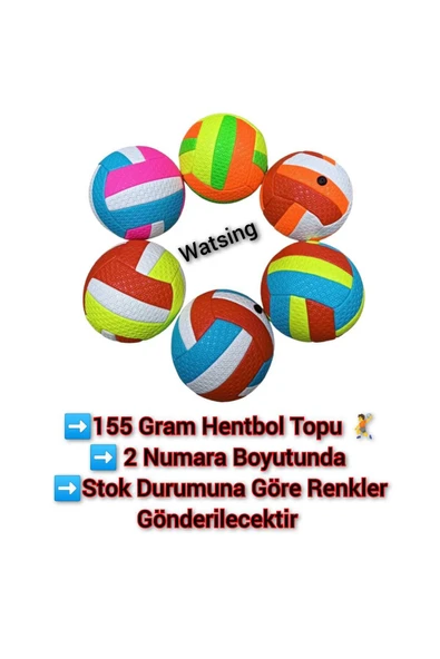 Dikişli Soft Hentbol Topu 2 Numara Mini Futbol Topu