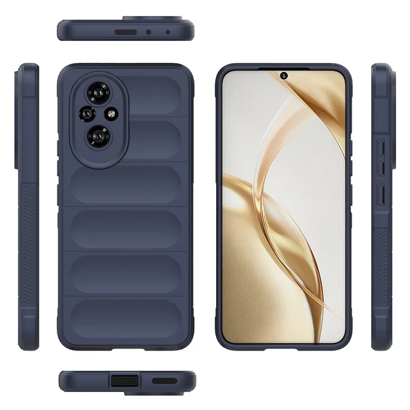 Honor 200 Pro Kılıf Esnek TPU Oyuklu Arka Yüzey Tasarımlı Zore Etnik Silikon Kapak - 8