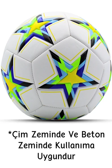 Futbol Topu Şampiyonlar Ligi Dikişli Sert Zemin Ve Halı Saha - Resim 3