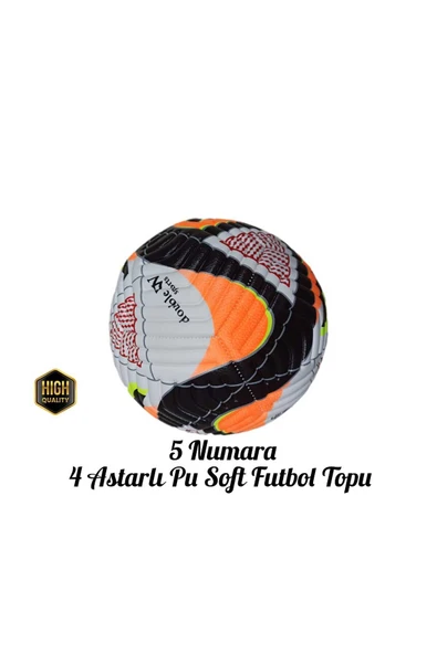 UEFA LİGİ 4 Astarlı Sert Zemin Halı Saha Maç Topu 430gr - Resim 2