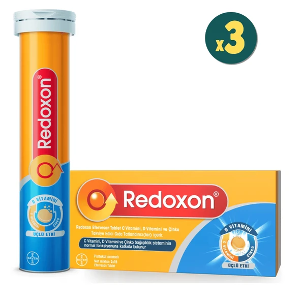 Redoxon 3'lü Etki 30 Efervesan Tablet 3 Adet - 1