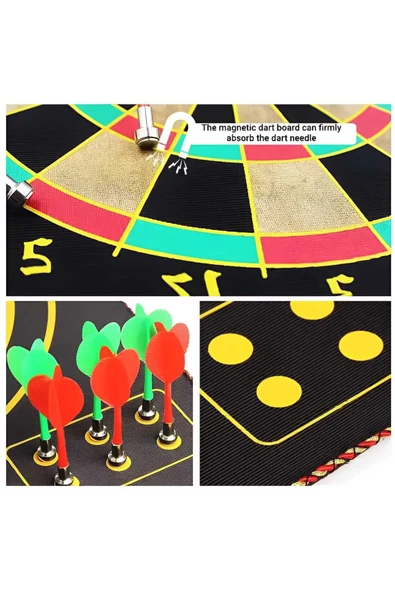 EN Büyük Boy Magnet Dartboard Manyetik Dart Mıknatıslı Dart 17 İNÇ - 2