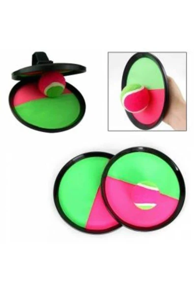 At Tut Tenis Seti 2 Adet Cırt Cırtlı Raket 1 Adet Top - Resim 3