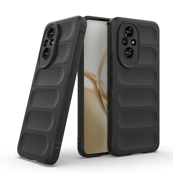 Honor 200 Kılıf Esnek TPU Oyuklu Arka Yüzey Tasarımlı Zore Etnik Silikon Kapak - 2