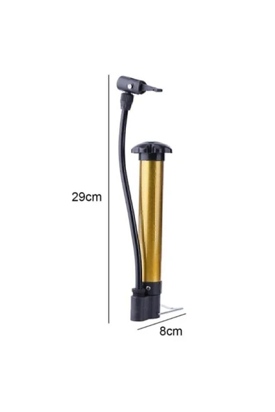 Bisiklet Pompası Bisiklet El Hava Pompası Lastik Top Şişirme Iğne Hediye - 4