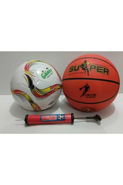 Futbol Topu Basket Topu Ve Şişirme Pompası