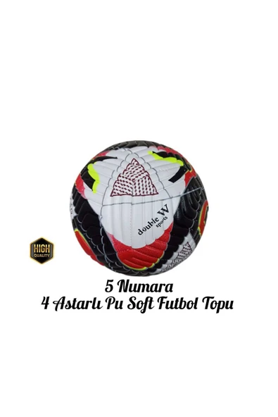 UEFA LİGİ 4 Astarlı Sert Zemin Halı Saha Maç Topu 430gr - Resim 3