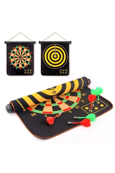 Mıknatıslı Manyetik Dart Katlanabilen Hedef Tahtası Magnet Ok Atma Dartboard Eğlenceli Oyun