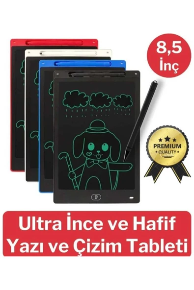 8,5 Inç Writing Lcd Grafik Dijital Kalemli Çizim Tableti Silinebilir Not Yazma Eğitim Yazı Tahtası