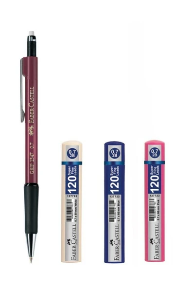 L 1347 Versatil Kalem 0.7 Bordo + 120'li 0.7 Uç 3 Adet