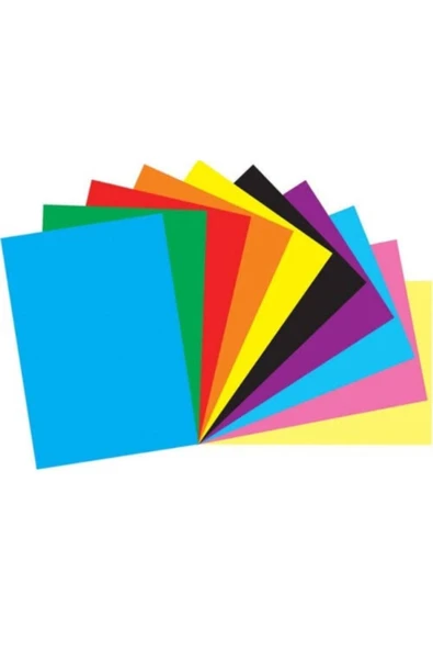 Karışık 10 Renk 24*34 Ebatında Fon Kartonu ürün görseli 1