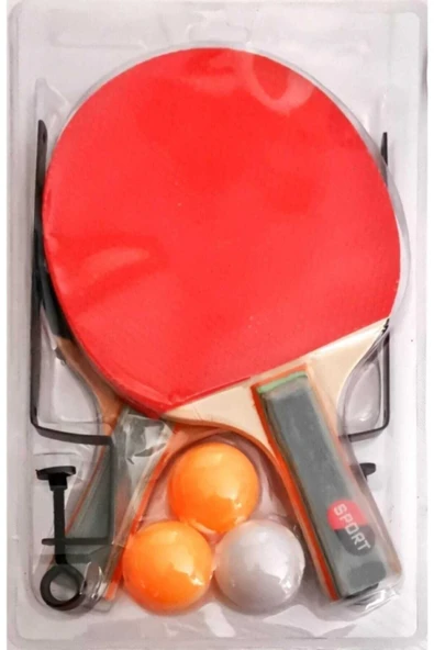 Inci Paketi Masa Tenis Seti 2 Raket 3 Top Ve File - 2