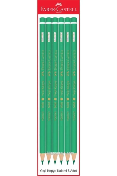 Faber Castel Yeşil Kopya Kalemi 6 Adet