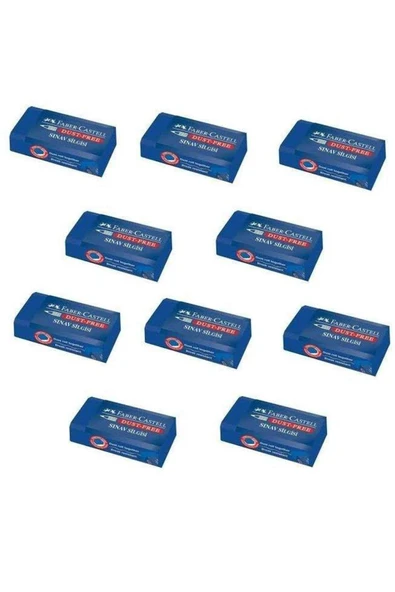 Sınav Silgisi Dust-free Mavi 10 Adet