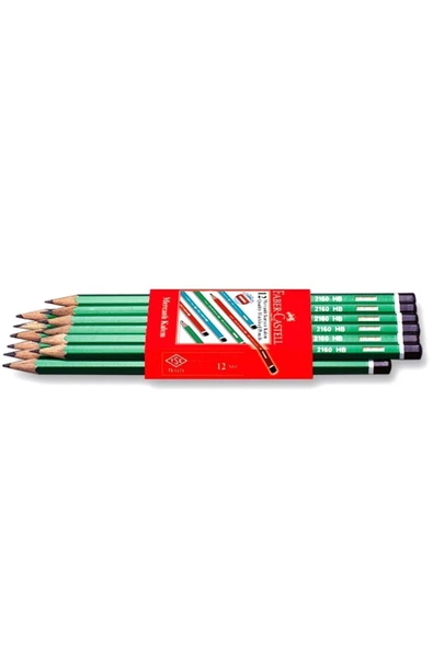 Faber-castell Mercanlı Kurşun Kalem Kırmızı Kalem Ve 12 Li Kuru Sulu Keçeli Pastel Boya - Resim 4