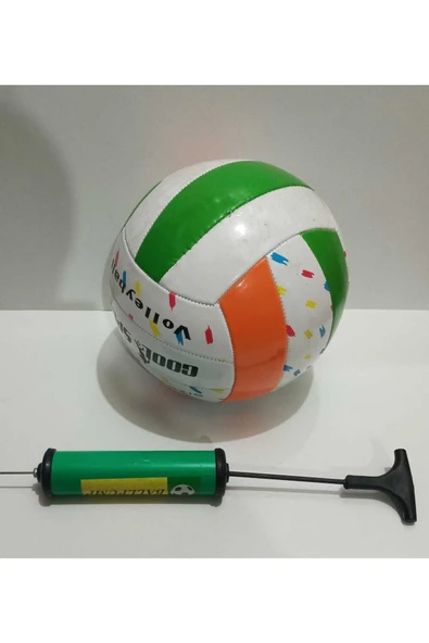 Voleybol Topu Ve Şişirme Pompası