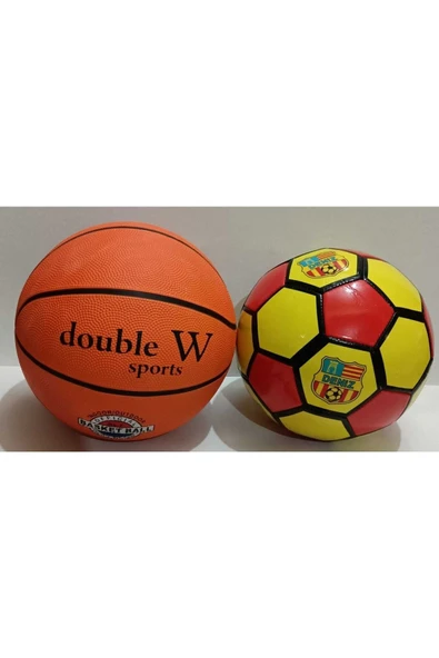 Futbol Topu Ve Basketbol Topu 2si Birlikte