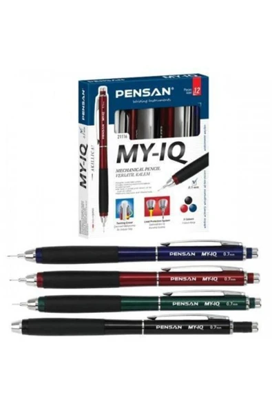 My Iq Versatil Uçlu Kalem 0.7 Mm Siyah-mavi Bordo-yeşil