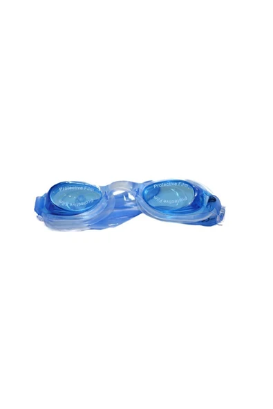 Çocuk Yüzücü Gözlüğü Pvc Çantalı Mavi 8-12 Yaş - 4