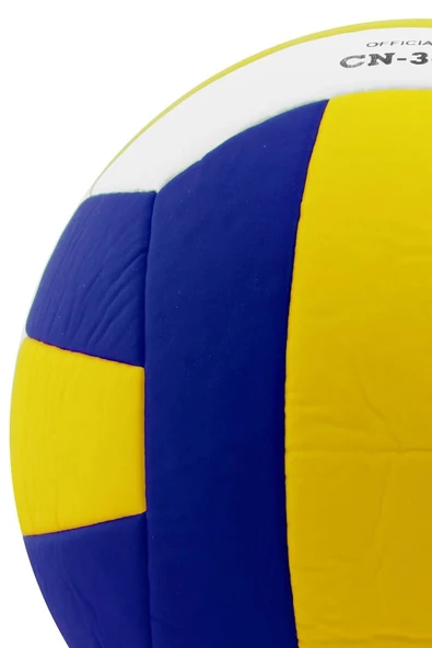 5 Numara Voleybol Topu Soft Touch Yapıştırma Yumuşak Yüzey 18 Panel 5 Numara Mavi Sarı - 6