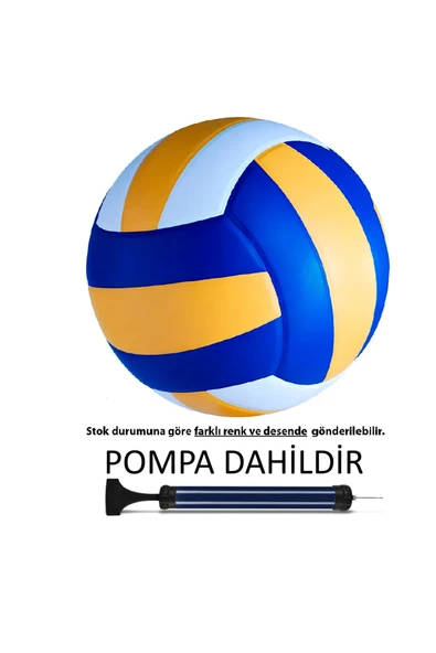 5 Numara Voleybol Topu + Pompa