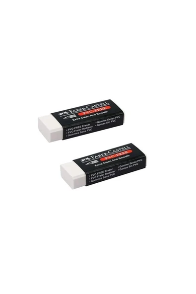 Faber-castell Pvc Free No:20 Büyük Boy Beyaz Silgi 2 Li - 2