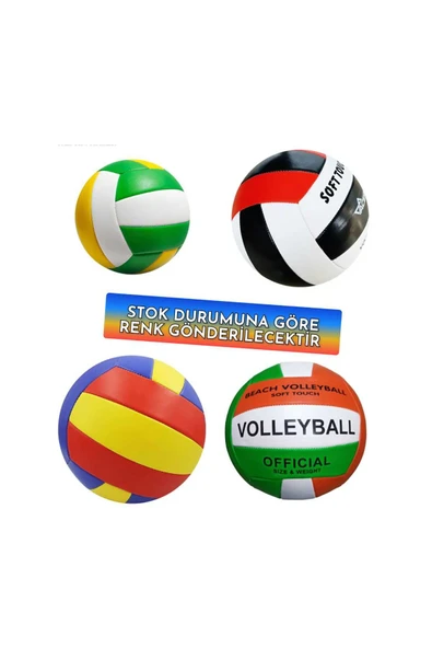 Voleybol Topu Dikişli Renkli - 2