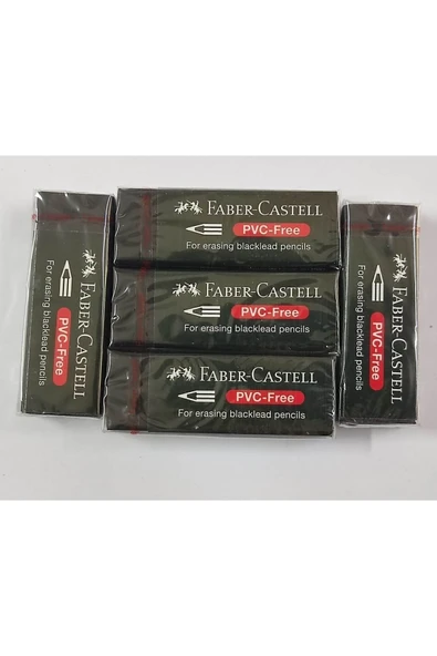 Silgi-faber-castell Büyük Boy Siyah Silgi-5 Adet - 4