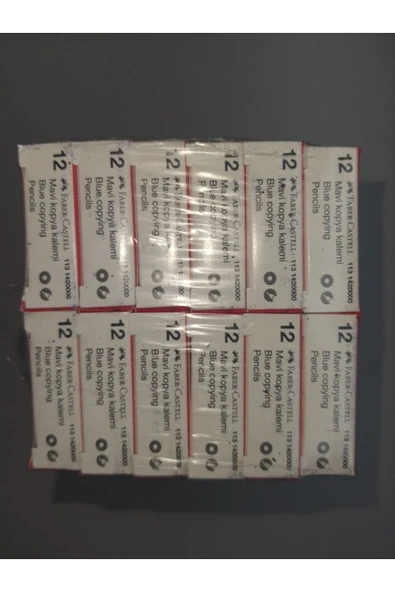 Mavi Kopya Kalemi 12 Adet - Resim 2