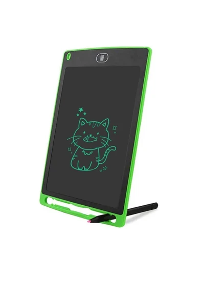Yazılıp Silinebilen Yazı Tableti 8,5 Inç Manyetik Tablet Yeşil - Resim 3