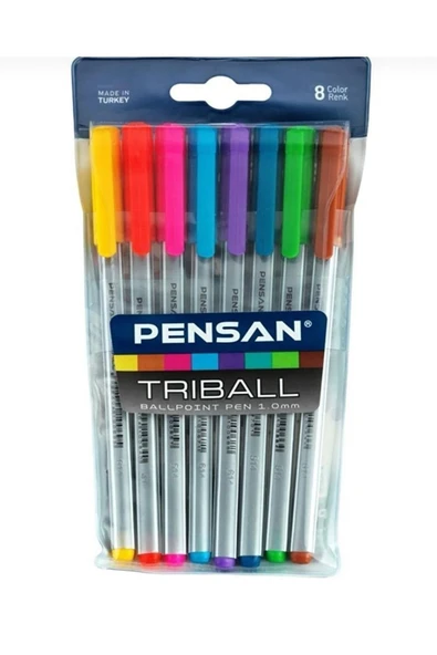 Triball 1.0 Tükenmez Kalem 8'li