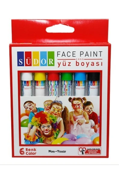 Yüz Boyama Kalem 6'lı