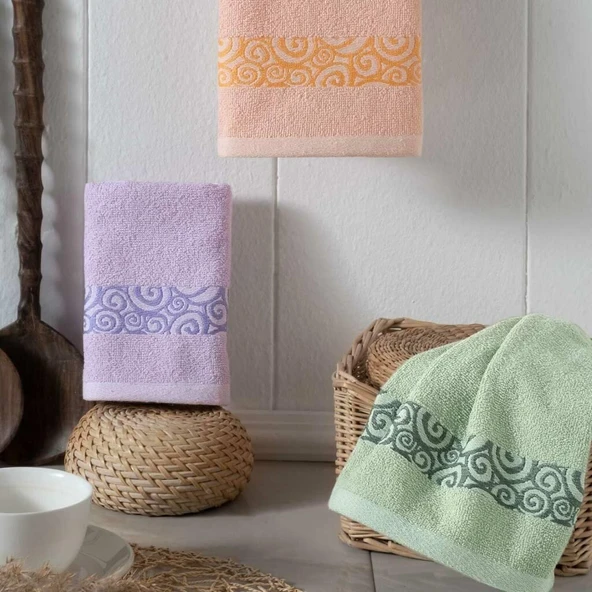 Maxstyle Pamuk Circle 3'Lü Mutfak Havlusu 30x50cm 196674