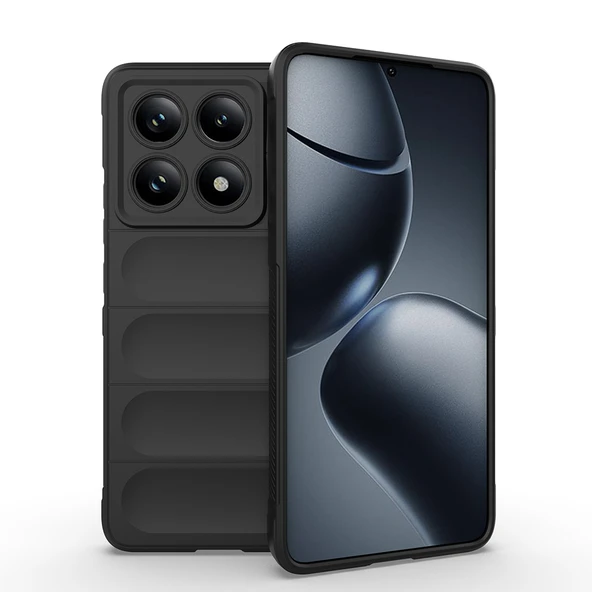 Xiaomi 14T Pro Kılıf Esnek TPU Oyuklu Arka Yüzey Tasarımlı Zore Etnik Silikon Kapak - 13