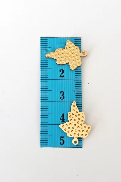 Oya Abiye Bileklik Kolye Pleksi Metalik Plastik Pul Altın Renk 8 gram 50 adet - BNC489 - 2