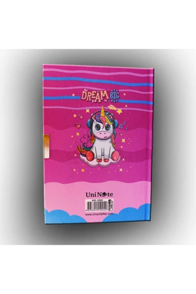 Çınar Uni Note Kilitli Günlük & Hatıra Defteri Unicorn Dream - 2
