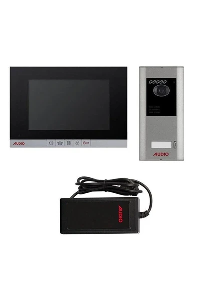 AUDİO Audio 001464 7" Görüntülü Diafon Villa Set Mekanik Butonlu