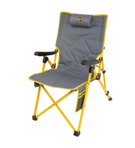 Comfort 3 Kademeli Katlanabilir Kamp Sandalyesi-Sarı