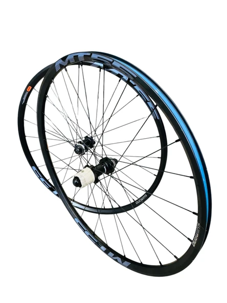 Shimano Wh-Mt55 Ön/Arka 26''Jant Seti Siyah Qr-Mandal Centerlock Disk Kaset Dişli Jant Seti ürün görseli 1