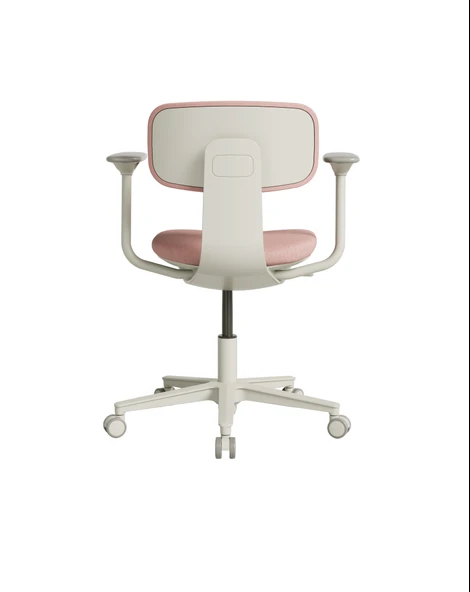 Tesla Comfort Çalışma Koltuğu - Pembe Kumaş 61x74-86x60 cm - 4