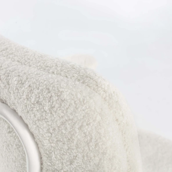 Teddy Ofis ve Çalışma Sandalyesi-Beyaz 64x74-83x63 cm - 5