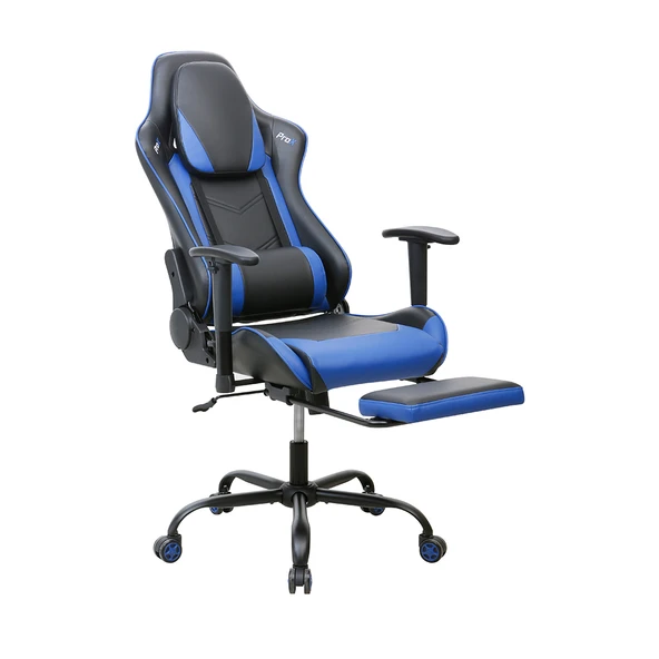 Adore Gaming ProX Oyuncu Koltuğu Siyah / Mavi S.Deri 71x77,5-126x136 cm - 10